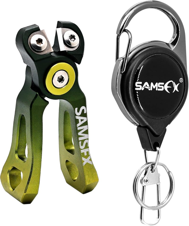 SAMSFX MINI Fishing Line Cutters with Retractors, Braid Scissors,Tungsten Line Cutter That Cut Braid, Mono and Fluoro Lines Clean & Smooth Fly Fishing Equipment - Image 1